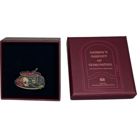 Darkly Bookish Box Nightshade Duology Cabinet of Curiosities Pin - December 2024 - Picture 2 of 7